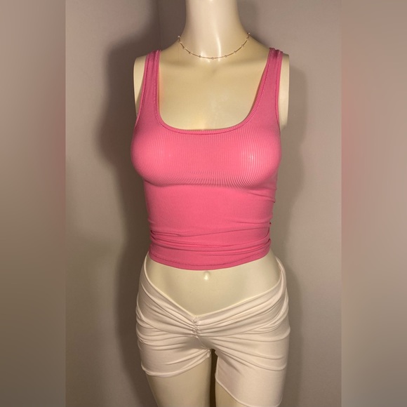 RARE Skims Bubblegum Pink Ribbed Tank Top Size 4X NWT bubble gum 4XL kim k - Picture 7 of 9